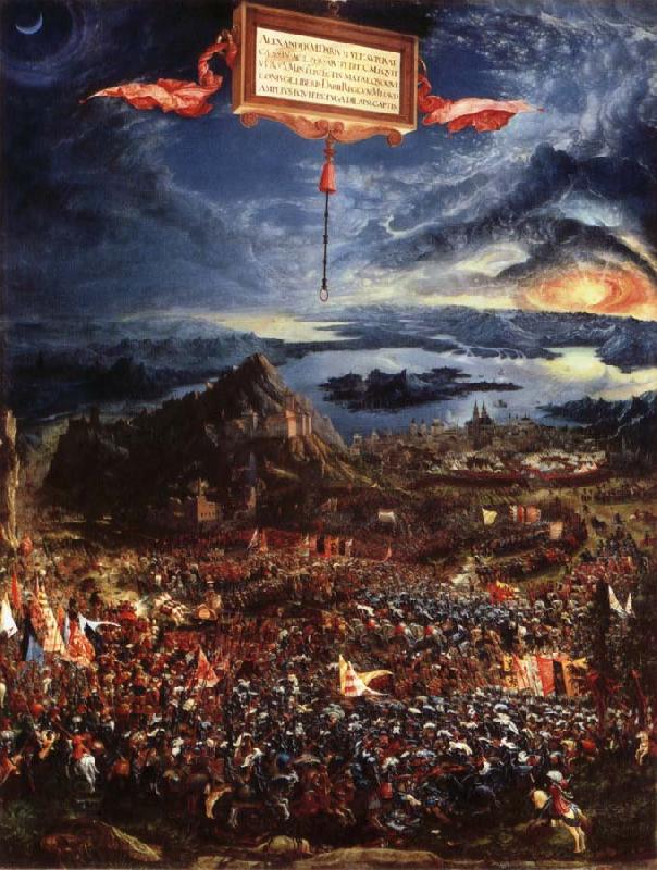 Albrecht Altdorfer Victory of Alexander over Darius,King of the Persians China oil painting art